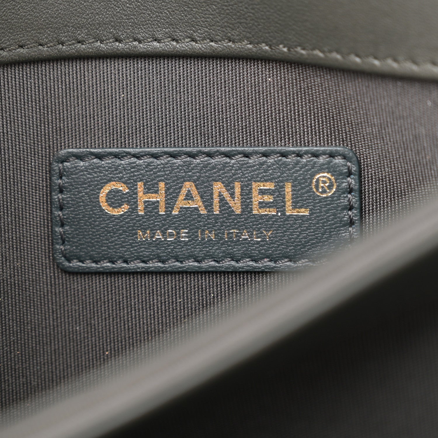 Chanel Lambskin CC Antico Flap Dark Khaki 6 of 11