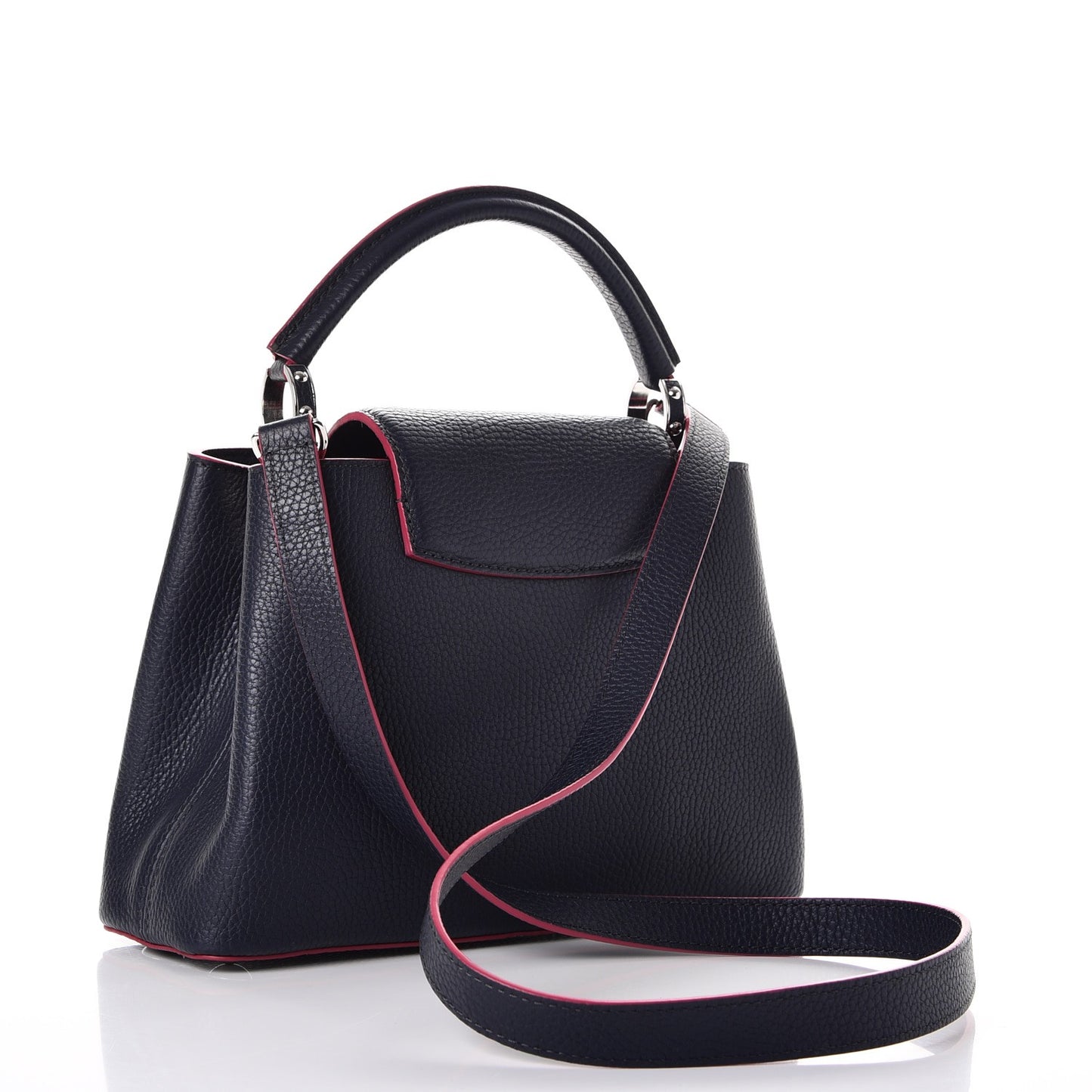 Taurillon Capucines BB Cobalt Fuchsia