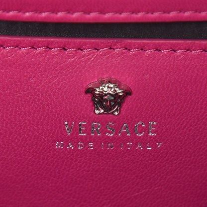 Versace Croc Stamped Patent Palazzo Sultan Shoulder Bag Praire Pink 6 of 6