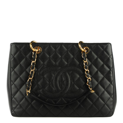 Chanel Caviar Quilted Grand Shopping Tote GST Black 1 of 7