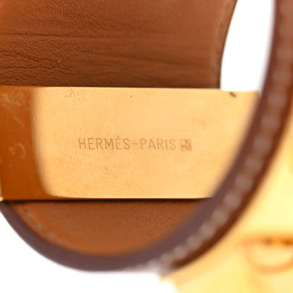 Hermes Barenia Collier de Chien CDC Bracelet S Fauve 4 of 9