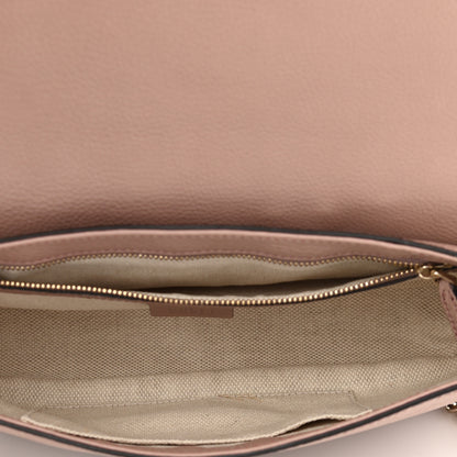Gucci Pebbled Calfskin Medium Soho Flap Crossbody Pale Pink 4 of 10