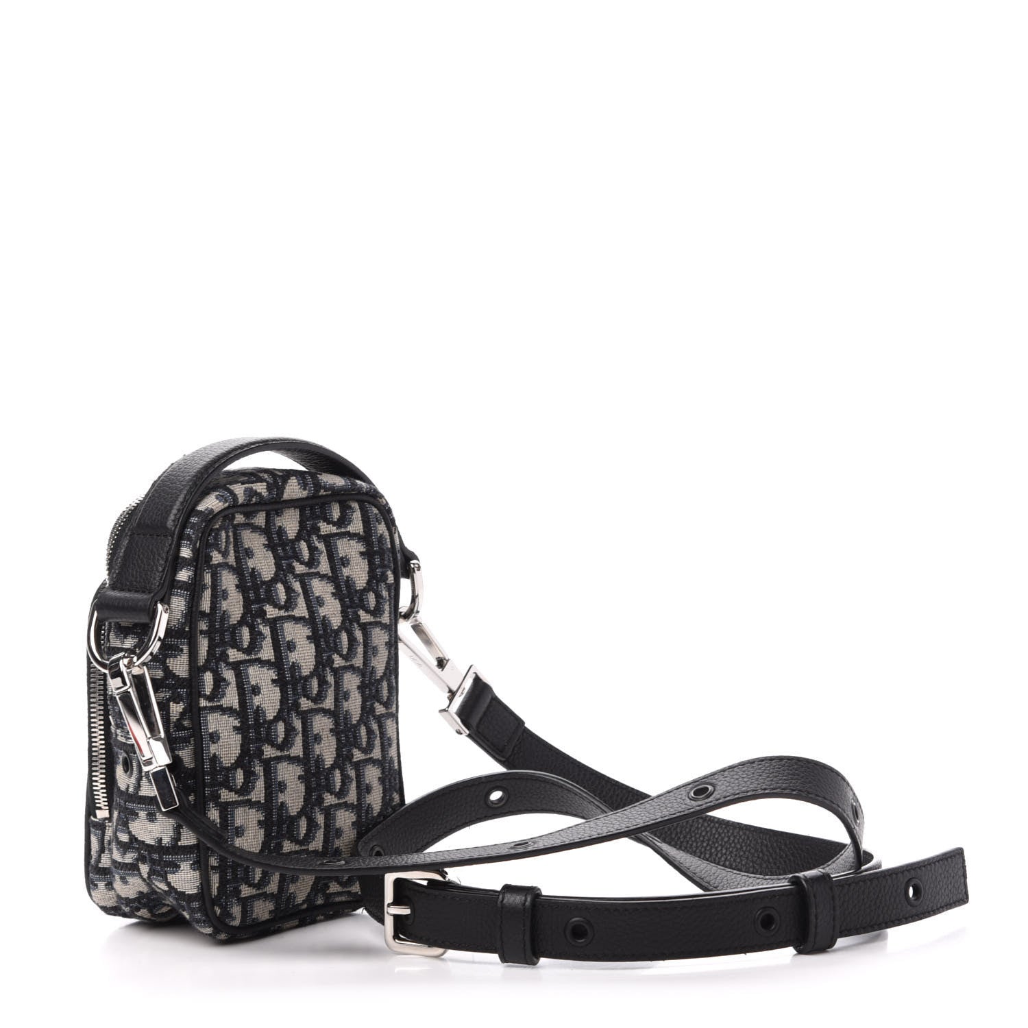 Christian Dior Oblique Crossbody Bag Blue 3 of 10