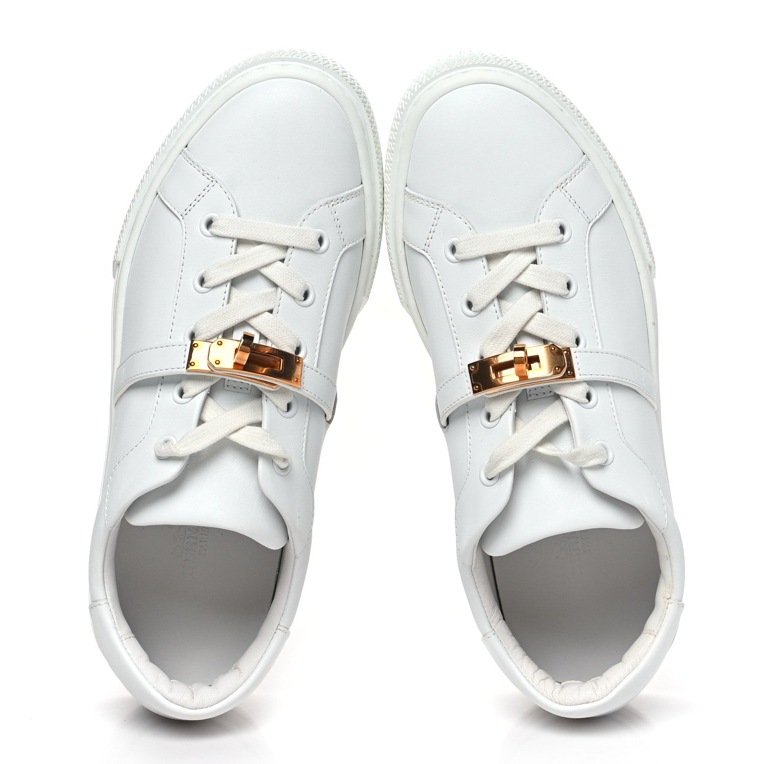 Hermes Calfskin Day Sneakers 38 White 2 of 11