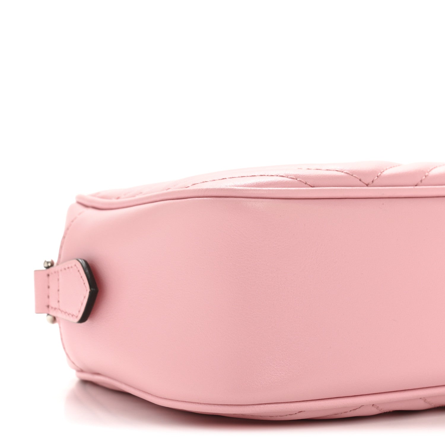 Gucci Calfskin Matelasse Small GG Marmont Chain Shoulder Bag Wild Rose 9 of 14
