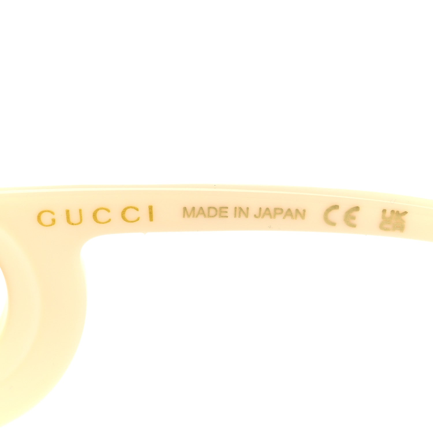 Gucci Acetate Rectangle Frame Sunglasses GG1326S White 5 of 8