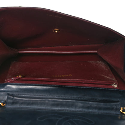 Chanel Lambskin Quilted Medium Single Flap Navy 7 of 25