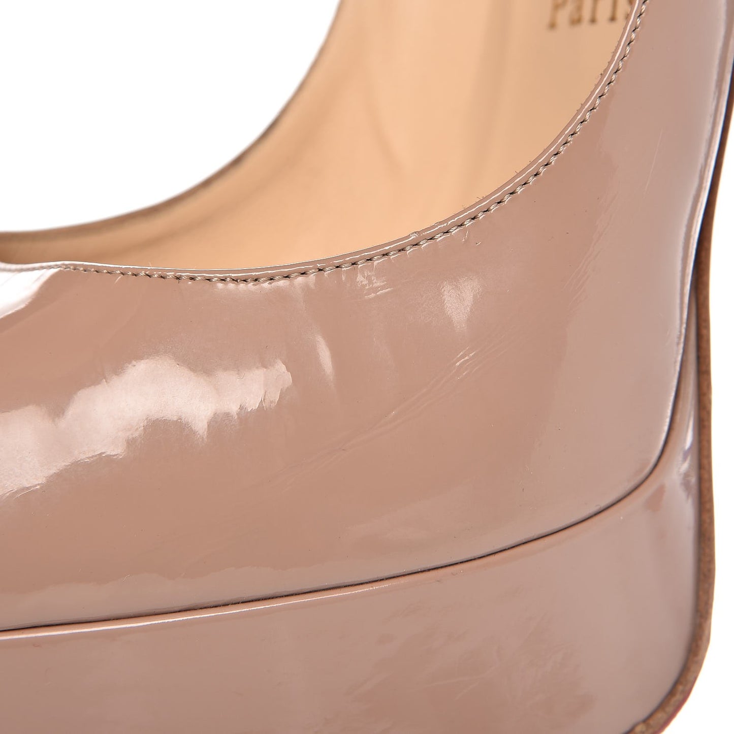 Patent Lady Peep 150 Pumps 37 Nude