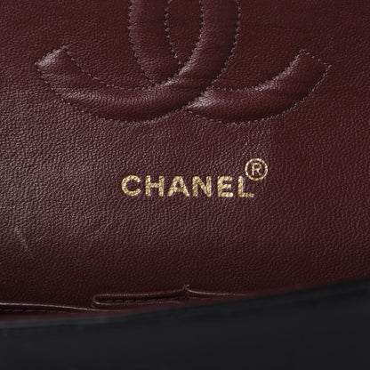 Chanel Lambskin Quilted Medium Double Flap Black 8 of 9