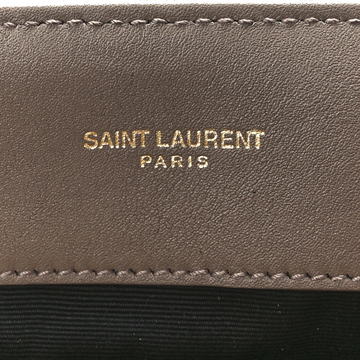 Saint Laurent Suede Y Quilted Monogram Medium Loulou Chain Satchel Taupe 6 of 12