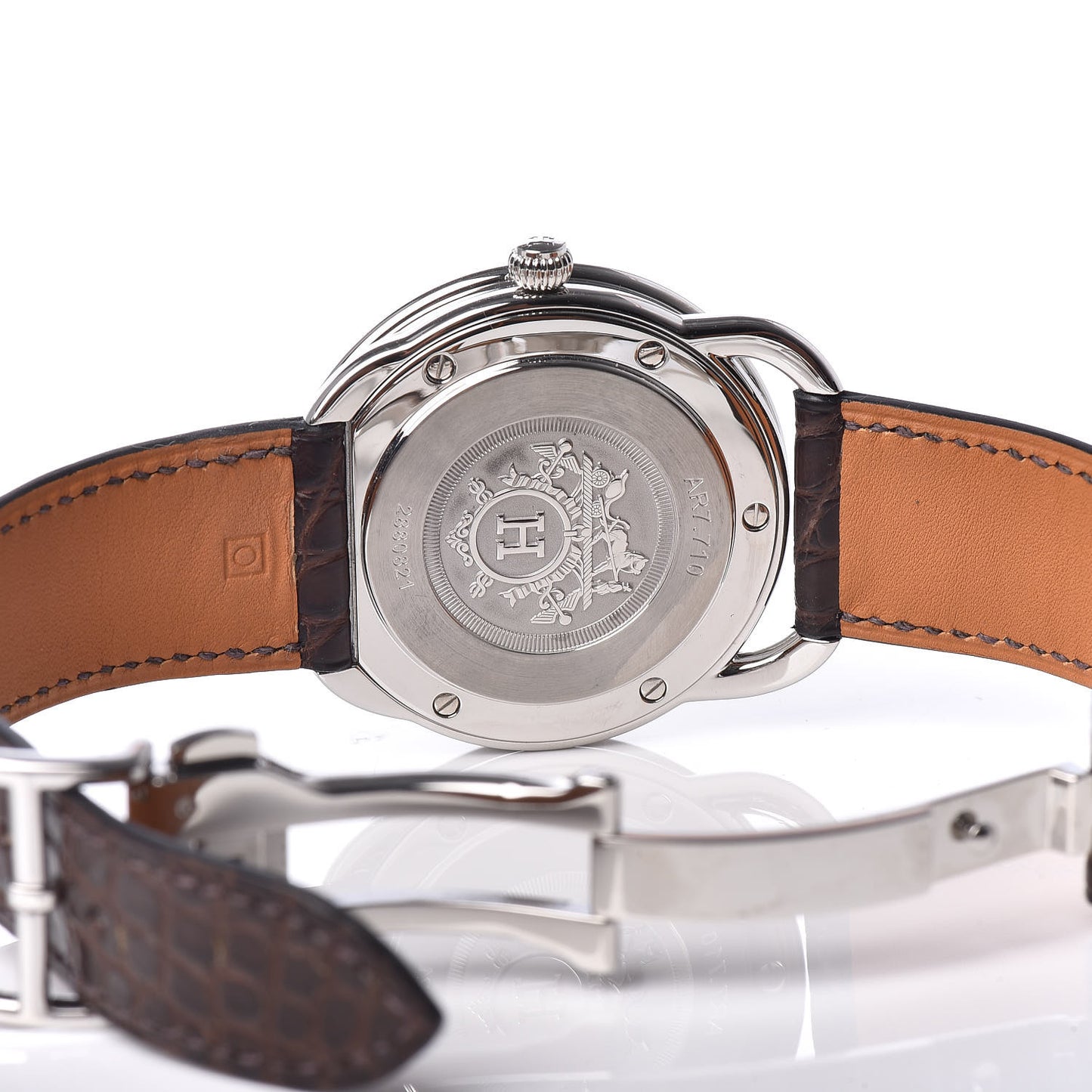 Stainless Steel Alligator 41mm Arceau Automatic Watch Havane