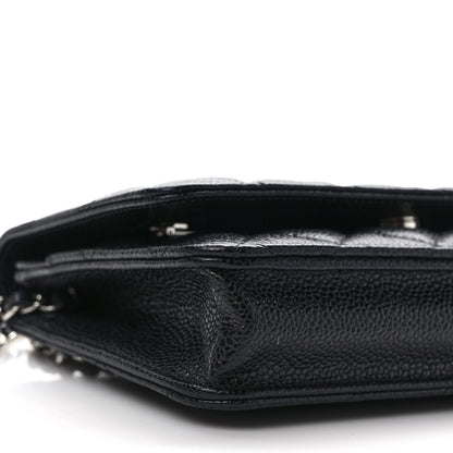 Chanel Caviar Quilted Wallet on Chain WOC Black 8 of 10