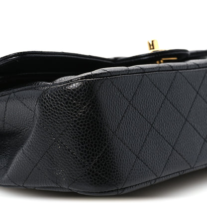 Chanel Caviar Quilted Medium Double Flap Black 9 of 11