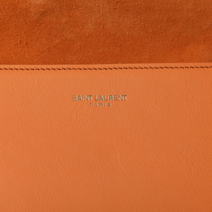Saint Laurent Calfskin Classic Y Ligne Clutch Orange 8 of 12