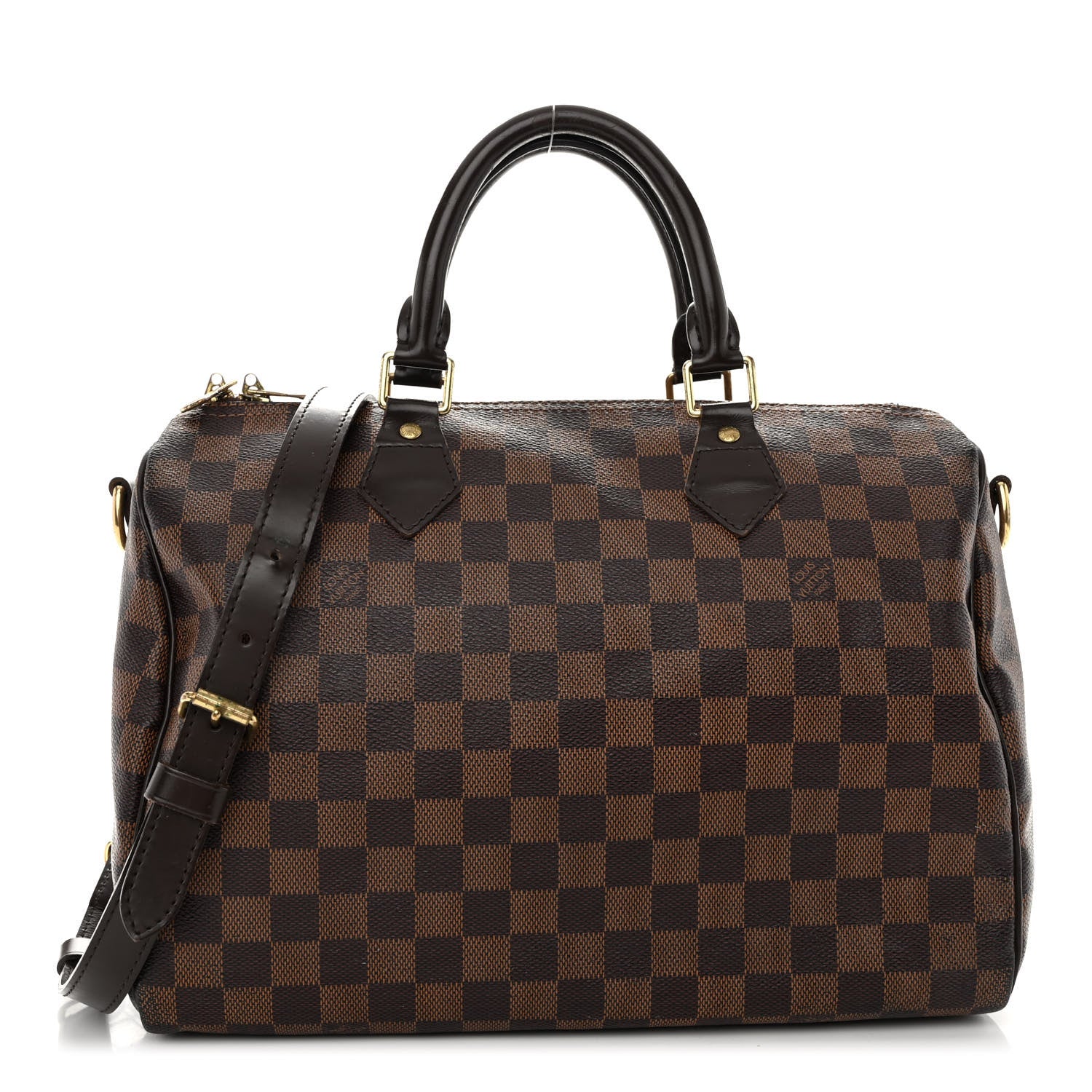 Louis Vuitton Damier Ebene Speedy Bandouliere 30 3 of 11