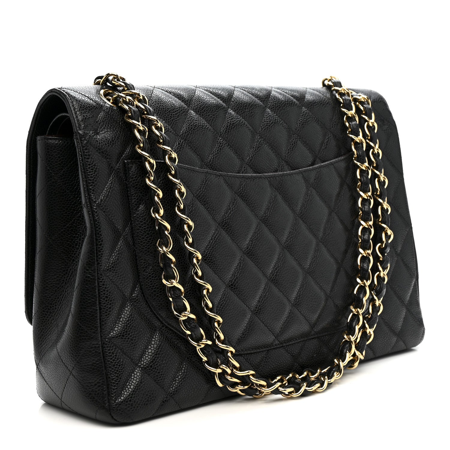 Chanel Caviar Quilted Maxi Double Flap Black 3 of 14