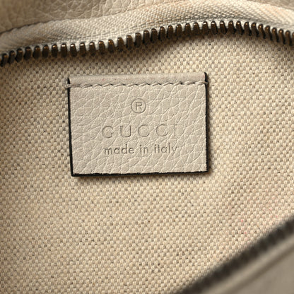 Gucci Grained Calfskin Small Logo Belt Bag White 6 of 14