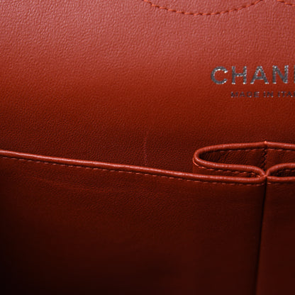 Chanel Caviar Quilted Jumbo Double Flap Dark Red 10 of 10