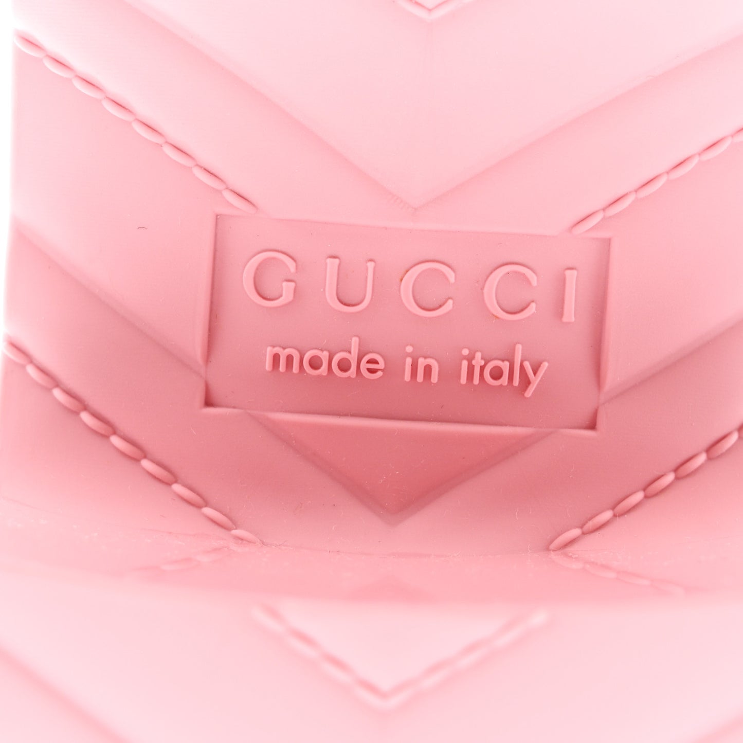 Rubber Gucci Logo Womens Platform 20/60mm Slide Sandals 37 Wild Rose