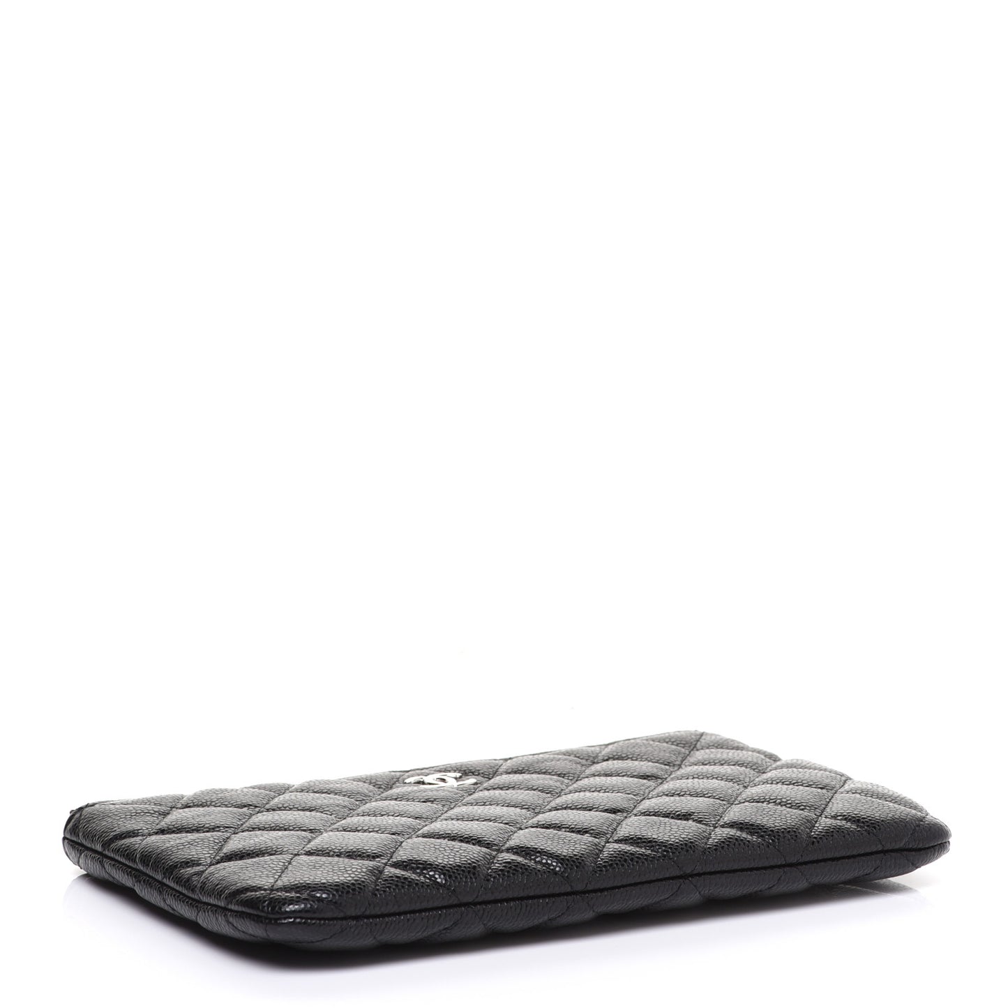 Caviar Quilted Cosmetic Case Black