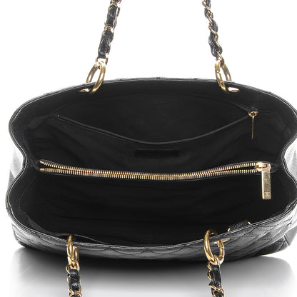 Chanel Caviar Quilted Grand Shopping Tote GST Black 5 of 12