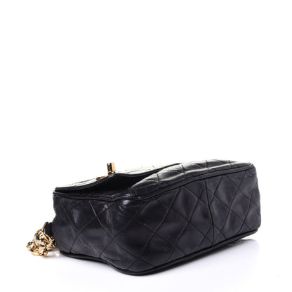 Chanel Lambskin Quilted Flap Camera Case Black 4 of 11