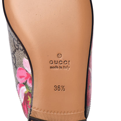 Gucci GG Supreme Monogram Blooms Womens Princetown Slippers 36.5 Beige Multicolor Dry Rose 9 of 12