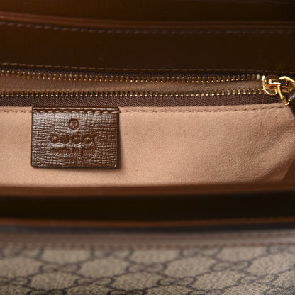 Gucci GG Supreme Monogram Horsebit 1955 Shoulder Bag Beige Brown Sugar 6 of 13