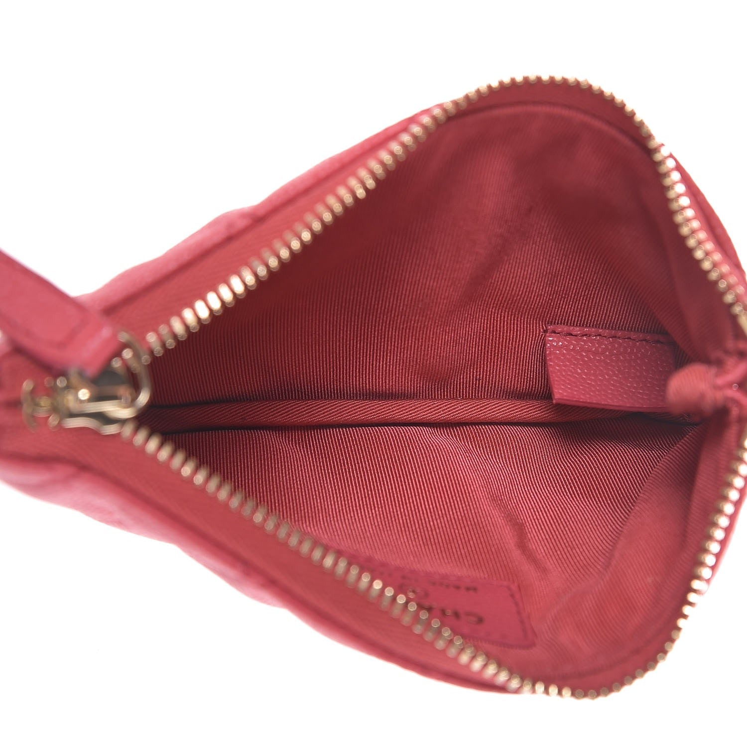 Chanel Caviar Quilted Small Cosmetic Case Pink 5 of 8