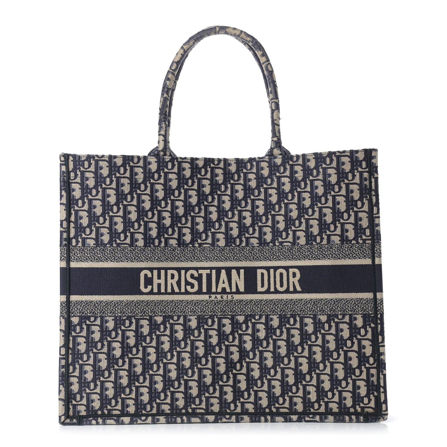 Christian Dior Oblique Book Tote Blue Multicolor 1 of 11