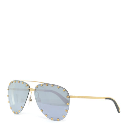 Louis Vuitton The Party Aviator Sunglasses Z0911U Blue 1 of 7