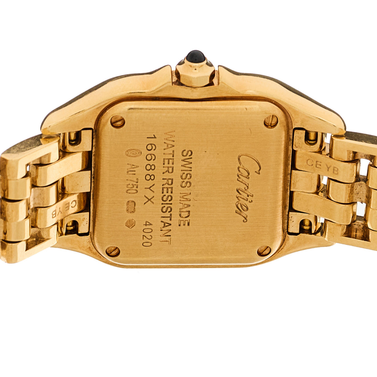 18K Yellow Gold 22mm Panthere Double Loop Quartz Watch