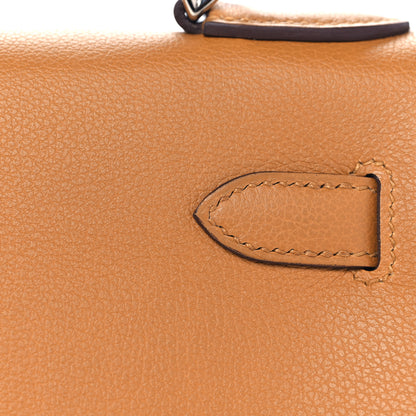 Hermes Evercolor Verso Kelly Retourne 28 Caramel Rose D'Ete 9 of 36