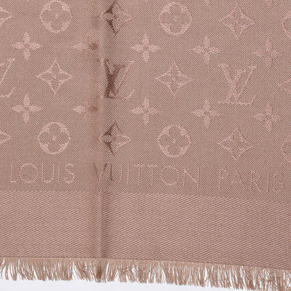 Louis Vuitton Silk Wool Monogram Shawl Dune 3 of 4