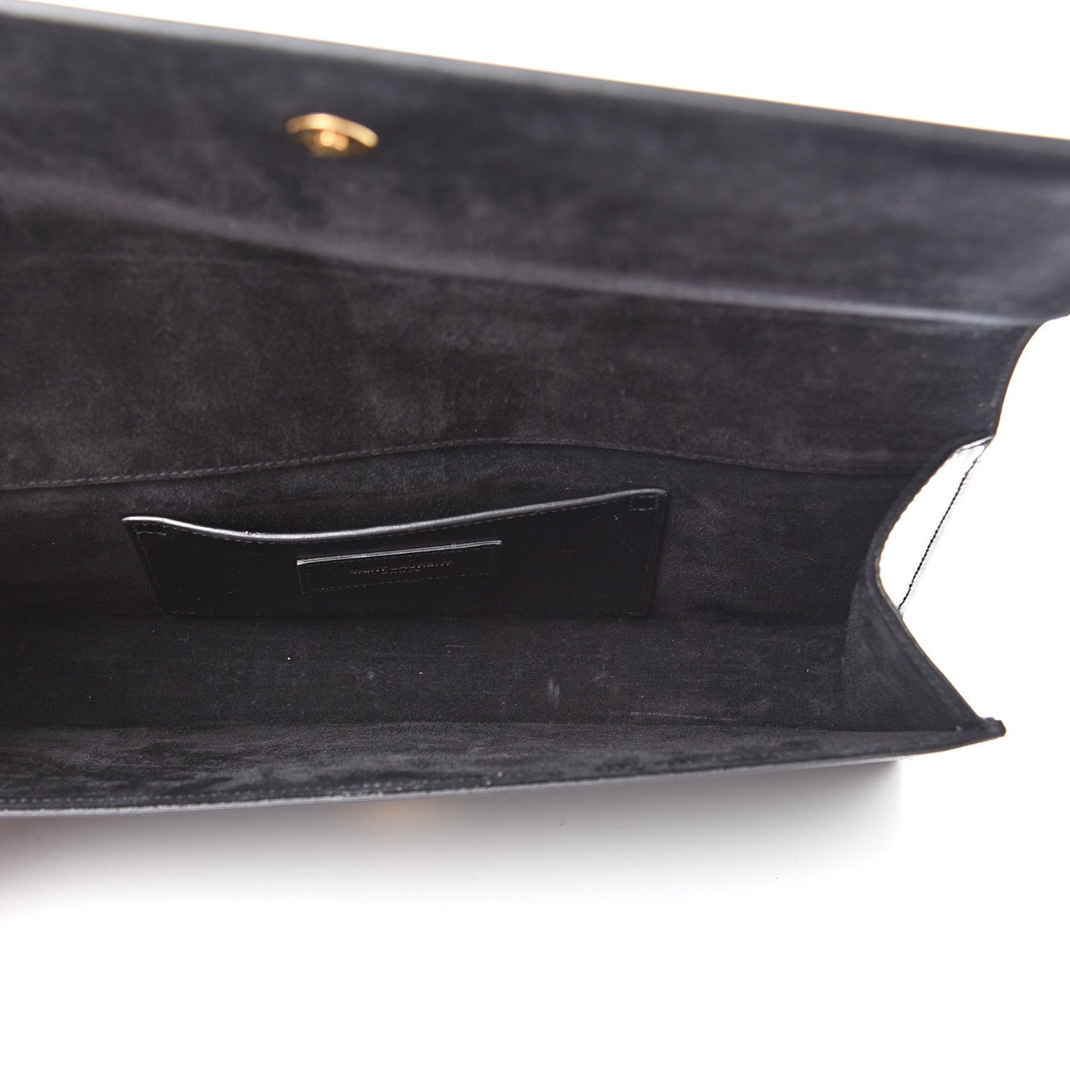 Saint Laurent Grain De Poudre Monogram Cassandre Clutch Black 4 of 9