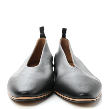 Bottega Veneta Nappa Almond Flats 38 Black 2 of 8