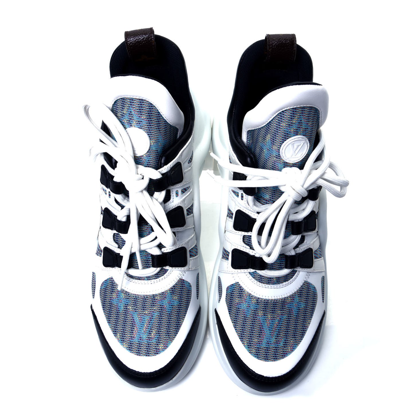 Calfskin Nylon LV Pop Archlight Sneaker 40 Blue