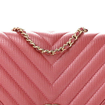 Chanel Calfskin Chevron Quilted Mini Statement Flap Pink 8 of 12
