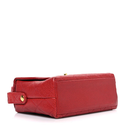 Chanel Caviar Quilted Shoulder Bag Red 4 of 11