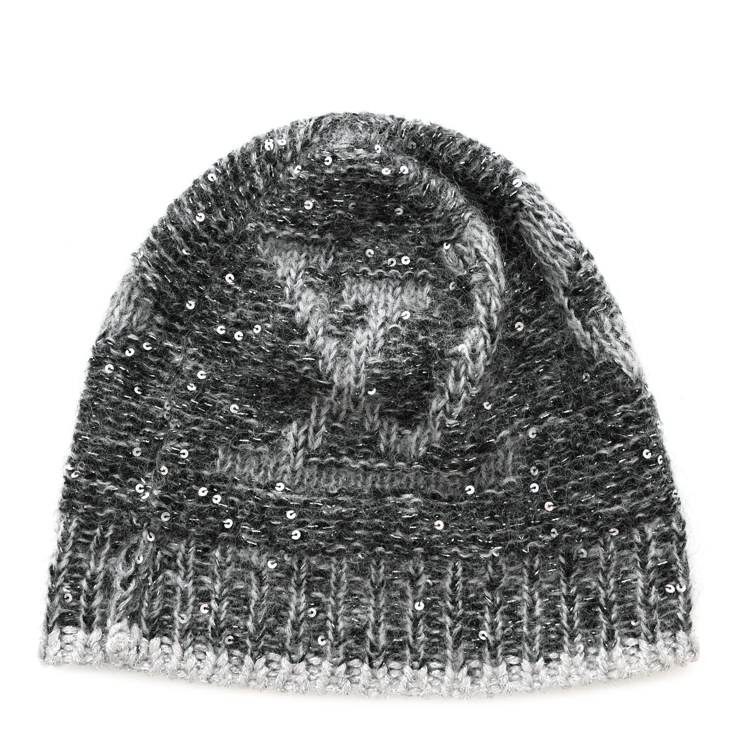Louis Vuitton Monogram Glitter Sunset Beanie Hat Grey 1 of 5