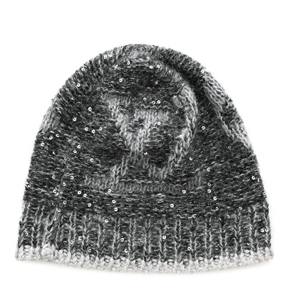 Louis Vuitton Monogram Glitter Sunset Beanie Hat Grey 1 of 5