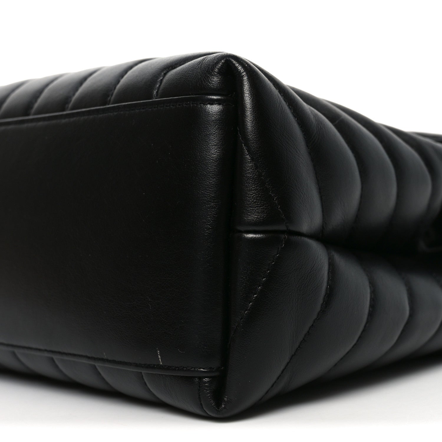Saint Laurent Calfskin Y Quilted Monogram Medium Loulou Chain Satchel Black 10 of 10