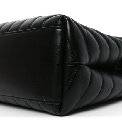 Saint Laurent Calfskin Y Quilted Monogram Medium Loulou Chain Satchel Black 10 of 10