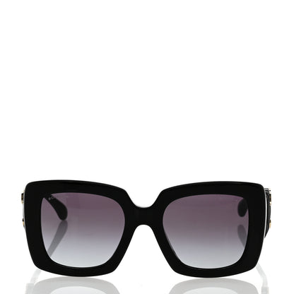 Chanel Acetate Calfskin Square Sunglasses 5474-Q Black 2 of 7