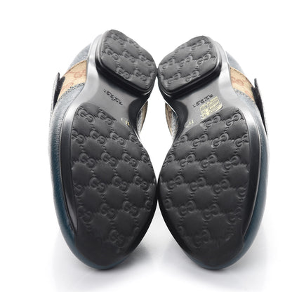 Gucci Monogram Velcro Sneakers 11 Blue 7 of 10