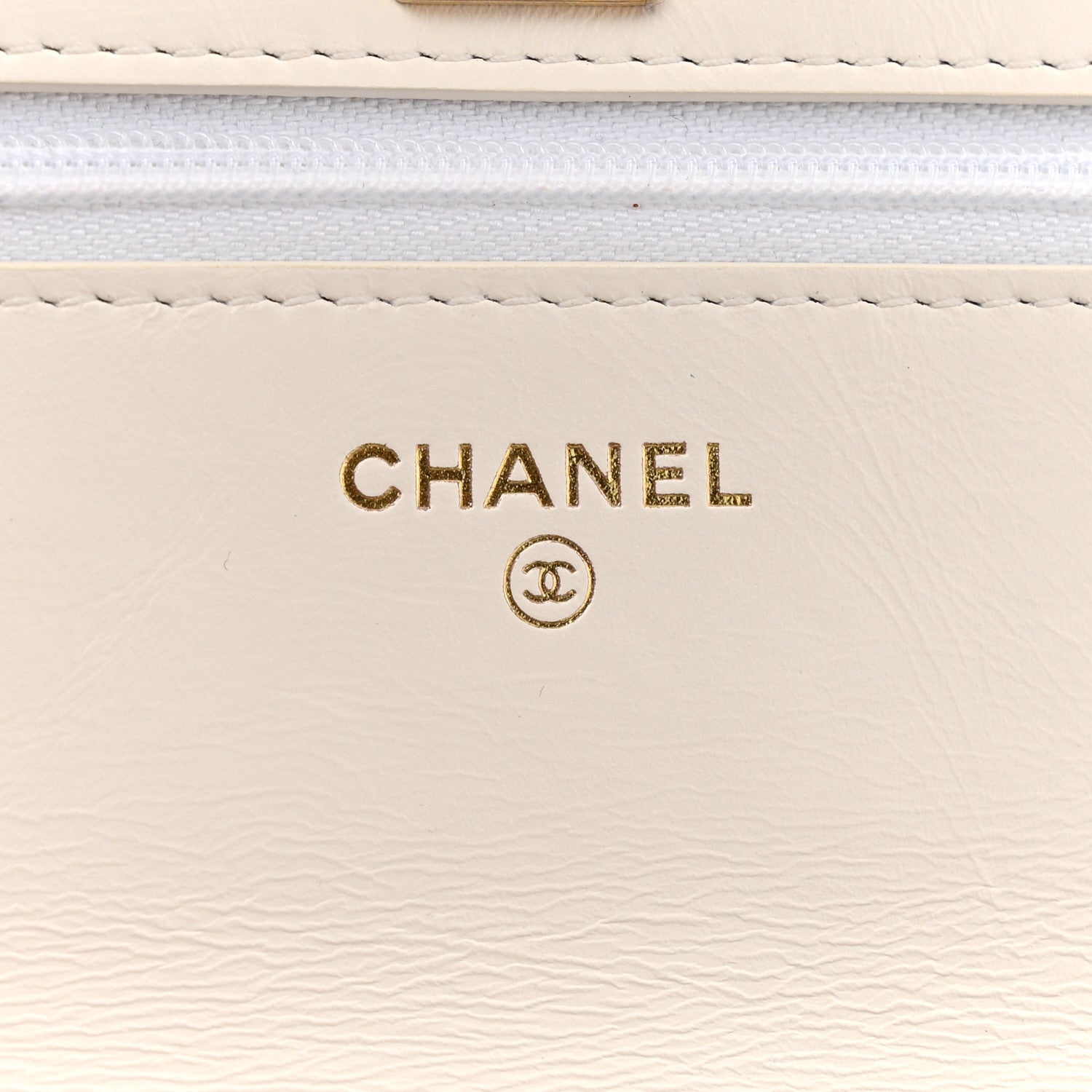 Chanel Shiny Calfskin Quilted Multicolor Top Handle Wallet On Chain WOC White 6 of 15