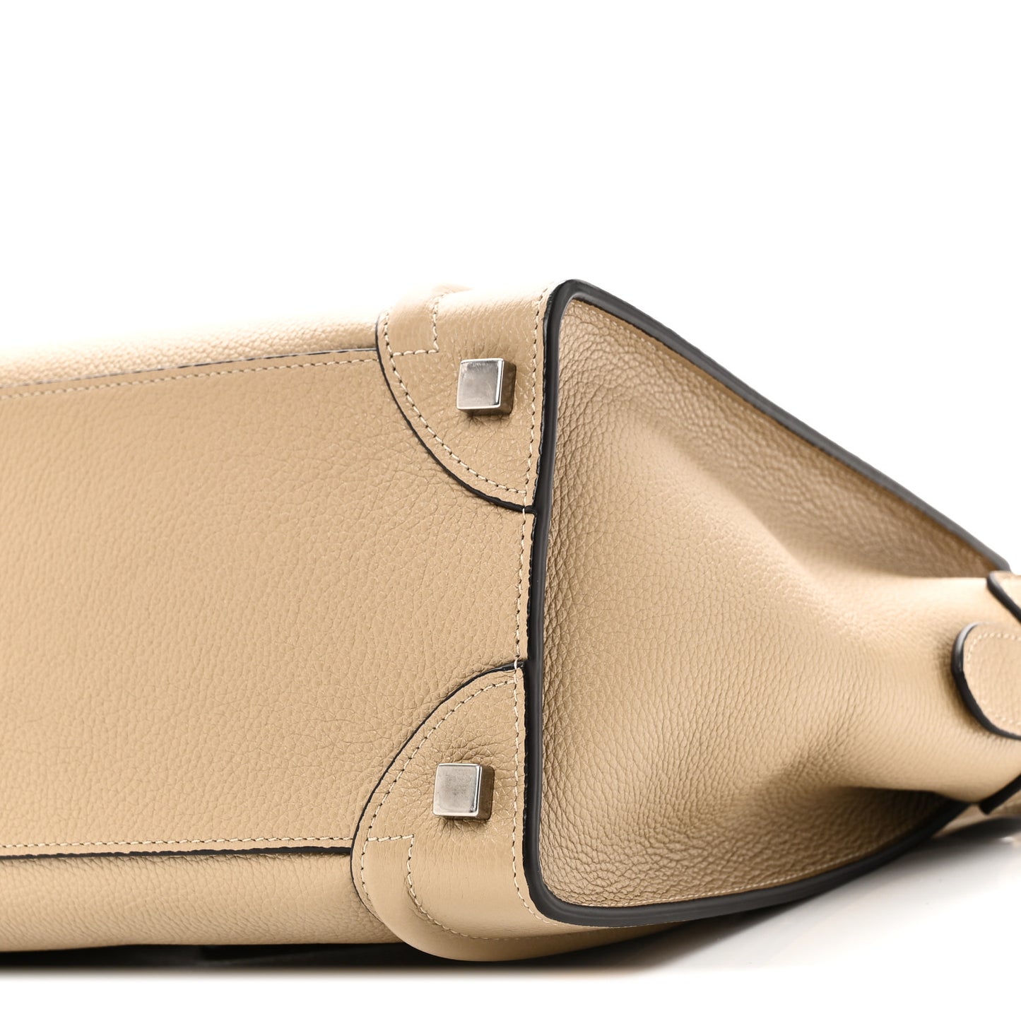 Drummed Calfskin Micro Luggage Dune