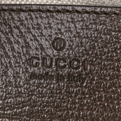 Gucci GG Supreme Monogram Textured Dollar Calfskin Small Ophidia Hobo Beige Ebony New Acero 6 of 12