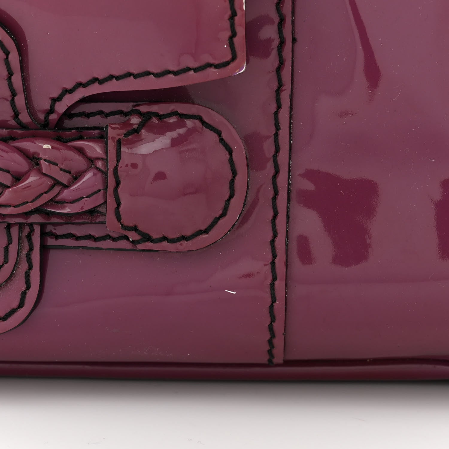 Valentino Garavani Patent Large Histoire Purple 12 of 15