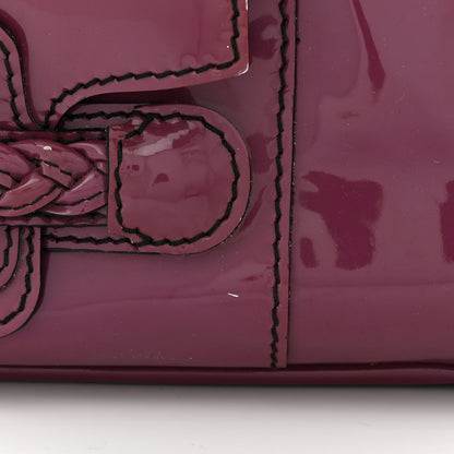Valentino Garavani Patent Large Histoire Purple 12 of 15